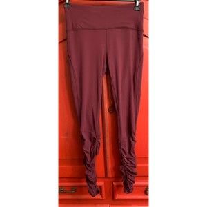 Lululemon Ready To Rulu Tight  Sz 8 Dark Adobe Lycra High Rise Ruched Leg 30"